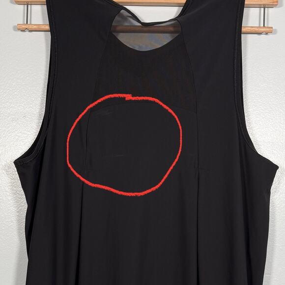 Lululemon Sculpt Tank Pleated Black Lightweight 10 Black Running Mesh Workout - Picture 8 of 8